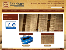 Tablet Screenshot of fabricart.com.br